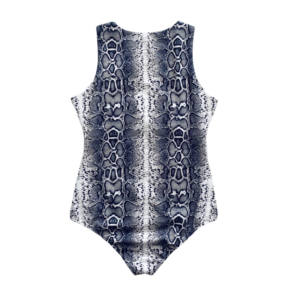 Boston Proper | Snakeskin Print Sleeveless Bodysu… - image 6